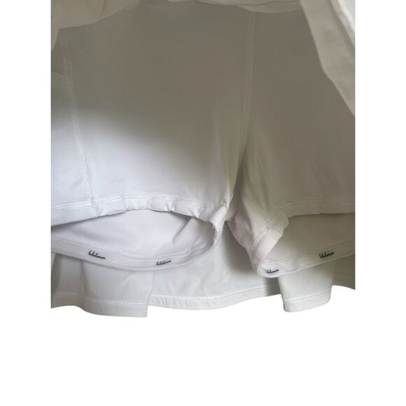 Lululemon Pace Rival Tall Tennis Skort White Size 10 Tall - Picture 9 of 16